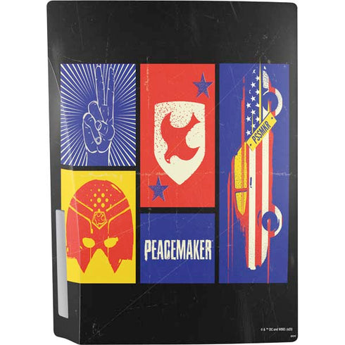 DC Comics Peacemaker Collage PS5 Console Skin